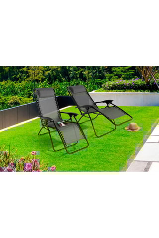 2 cadeirões de jardim - 70  x 92 x 110 cm