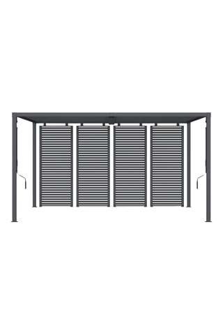 Pérgola bioclimática com lâminas orientáveis - 4 x 3 m