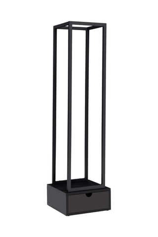 Suporte vertical para lenha - Preto