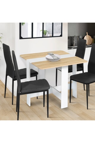 Mesa consola dobrável Edi - 76/103 x 27/76 x 75 cm