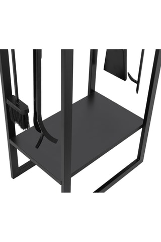 Suporte de lenha vertical e acessórios - 45 x 170 x 30 cm