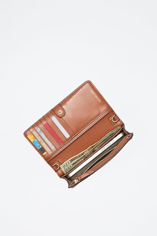 Sac bandoulière en cuir - Marron