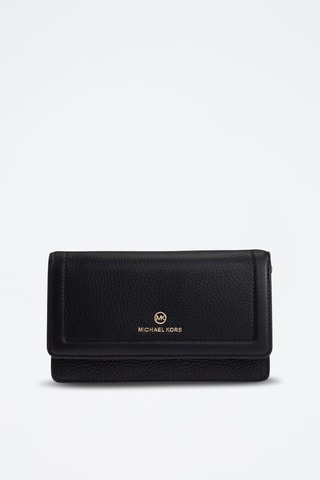 Sac bandoulière en cuir - Noir