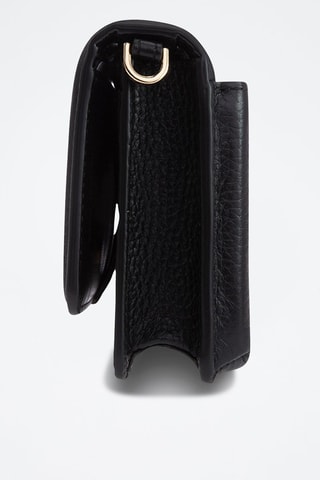 Sac bandoulière en cuir - Noir