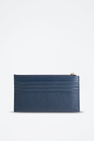Leren Portefeuille Marineblauw