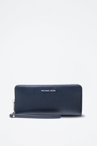 Leren Portefeuille - Marineblauw