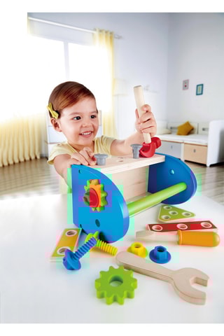 Caixa de ferramentas de madeira - A partir dos 3 anos