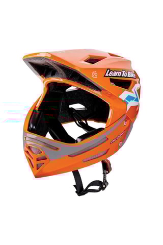 Capacete de proteção para bicicleta de equilíbrio moto cross - De 3 a 6 anos - Laranja