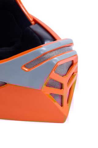 Capacete de proteção para bicicleta de equilíbrio moto cross - De 3 a 6 anos - Laranja