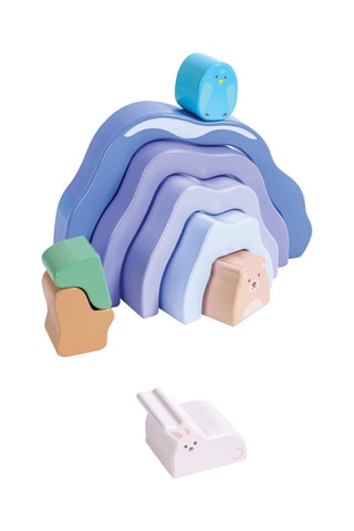 Blocos de empilhar e para encaixar - 22 peças - Dos 2 aos 6 anos