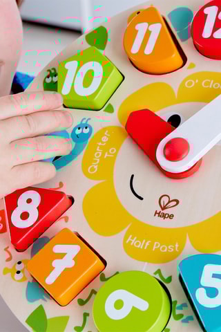 Puzzle relógio de madeira - 13 peças - A partir dos 3 anos