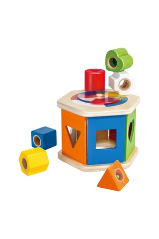 Separador de formas em madeira - 6 peças - De 1 a 3 anos