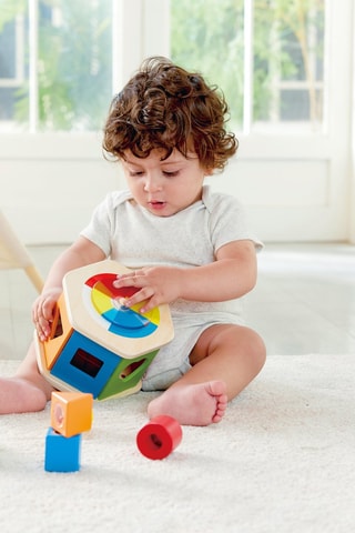 Separador de formas em madeira - 6 peças - De 1 a 3 anos