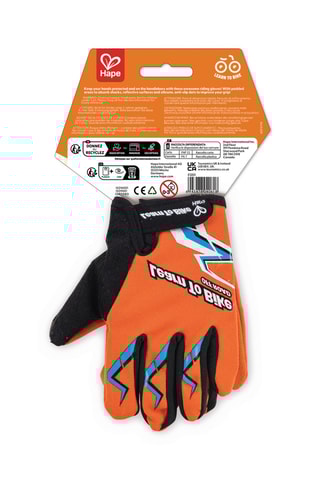 Luvas para moto - Laranja - Dos 4 aos 6 anos