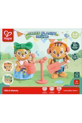 Jogo de imitação musical em madeira - 11 peças - Dos 3 aos 8 anos