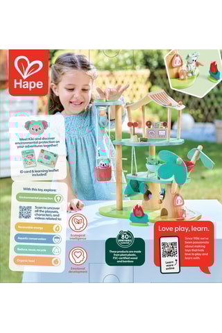 Casa na árvore em faia - 21 peças - Dos 4 aos 10 anos