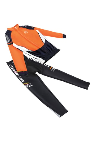 Casaco e calças - Laranja e preto