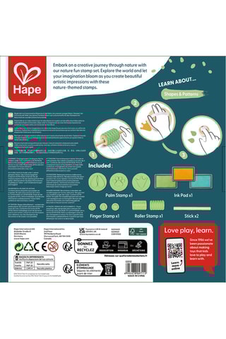 Conjunto de carimbos em faia - Dos 3 aos 6 anos