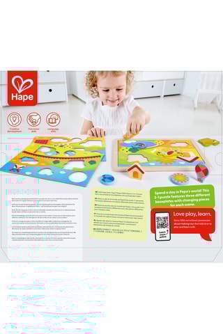 Puzzle Sunny Valley 3 em 1 - 12 peças - Dos 12 aos 24 meses