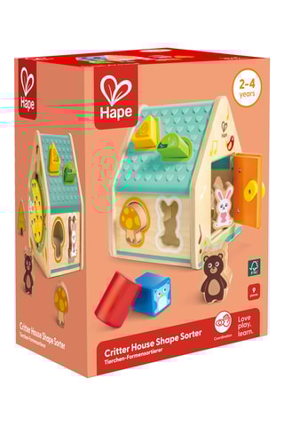 Casa classificadora de formas em faia - Dos 2 aos 4 anos