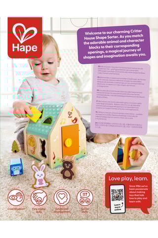 Casa classificadora de formas em faia - Dos 2 aos 4 anos