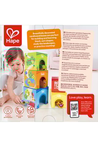 9 cubos empilháveis - Dos 18 aos 36 meses