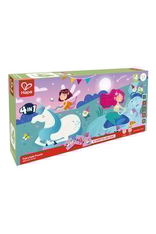 Puzzle Conto de fadas 4 em 1 - 69 peças - Dos 3 aos 6 anos