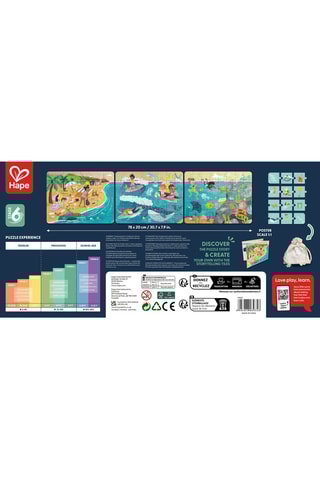 Puzzle Os amigos do oceano - 156 peças - Dos 5 aos 9 anos