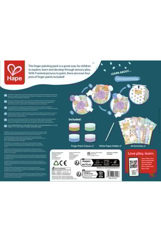 Conjunto de pintura com os dedos - Dos 3 aos 6 anos