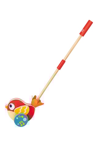 Pássaro musical de empurrar em faia - A partir dos 12 meses