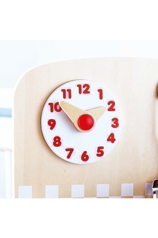 Churrasqueira 2 em 1 em madeira de schima - 6 peças - Dos 3 aos 8 anos