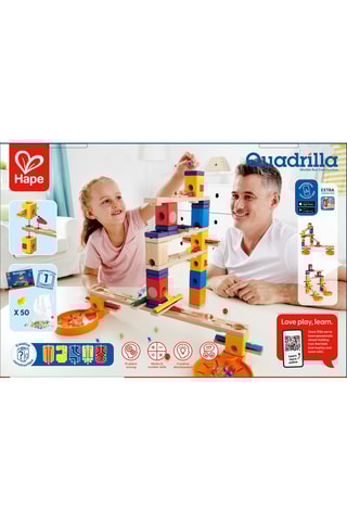 Circuito de bolas musical em hévea - 77 peças - A partir dos 4 anos