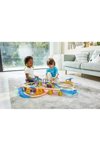 Circuito de trem em faia - 48 peças - 3 aos 8 anos