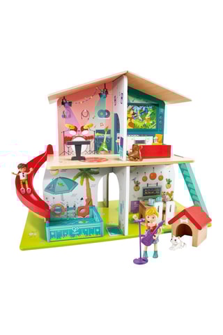 Casa de bonecas interativa com sons em faia - Dos 3 aos 10 anos