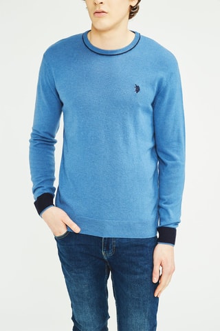 Camisola em lã - Azul - Azul