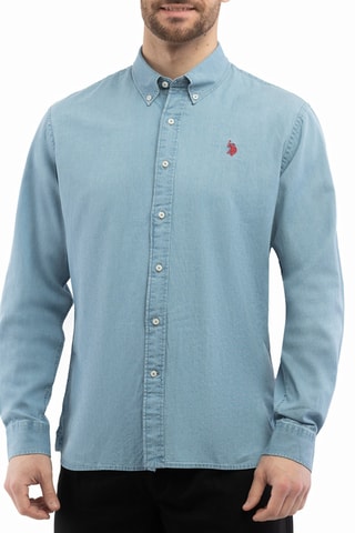 Camisa slim - Azul