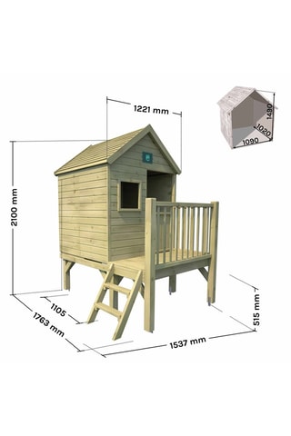 Cabane sur pilotis en bois Winny - De 3 à 7 ans