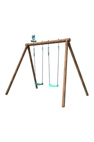 Balançoire double en pin Alizée - Dès 3 ans - 265 x 166 x 219 cm