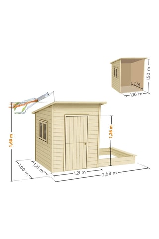 Maisonnette Palm Springs en bois - Dès 3 ans
