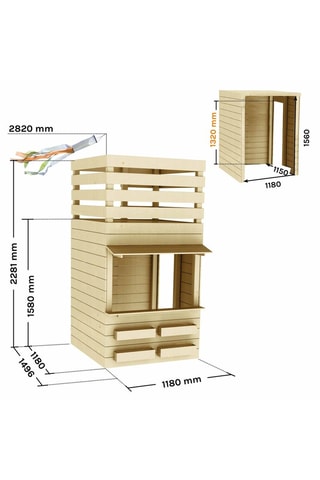 Cabane en bois Shopping - De 3 à 8 ans
