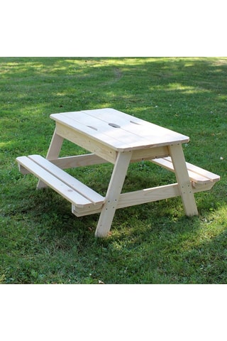 Table 2-en-1 en bois - 91,5 x 90 x 50 cm - Dès 3 ans