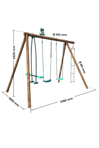 Portique en bois Gabin - Dès 3 ans