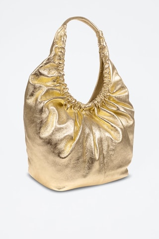 Leren Handtas Arzignano - Goudkleurig