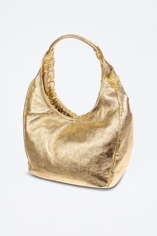 Leren Handtas Arzignano - Goudkleurig