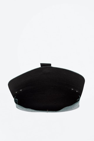 Leren Schoudertas Groen en Goudkleurig