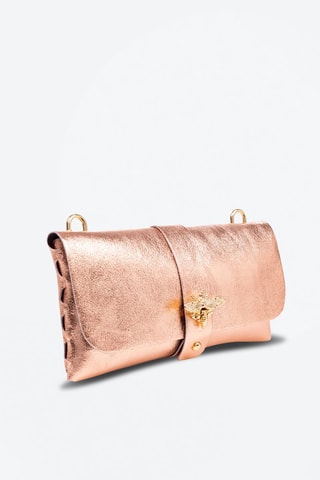 Leren Schoudertas Amaseno 
Roségoudkleurig - Firenze Artegiani