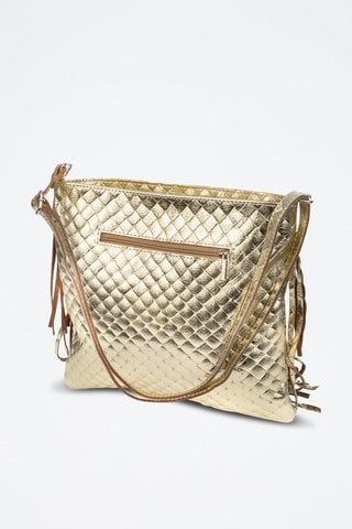 Borsa a tracolla in pelle Avise - Dorato 