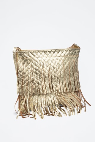 Borsa a tracolla in pelle Avise - Dorato 