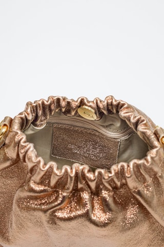 Leren Schoudertas Ascea - goudkleurig