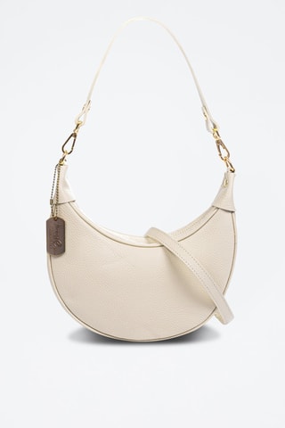 Leren Schoudertas Asis - Beige